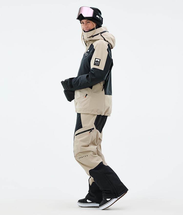Montec Morpheus W Snowboardjakke Dame Sand/Black, Bilde 4 av 10
