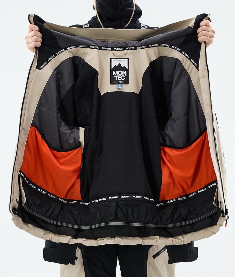 Montec Morpheus W Snowboardjakke Dame Sand/Black, Bilde 10 av 10