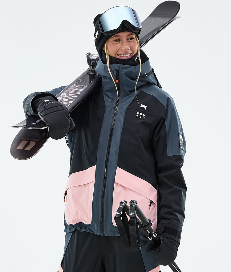 Montec Morpheus W Skijakke Dame Metal Blue/Black/Soft Pink, Bilde 1 av 10