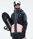 Montec Morpheus W Snowboardjakke Dame Metal Blue/Black/Soft Pink