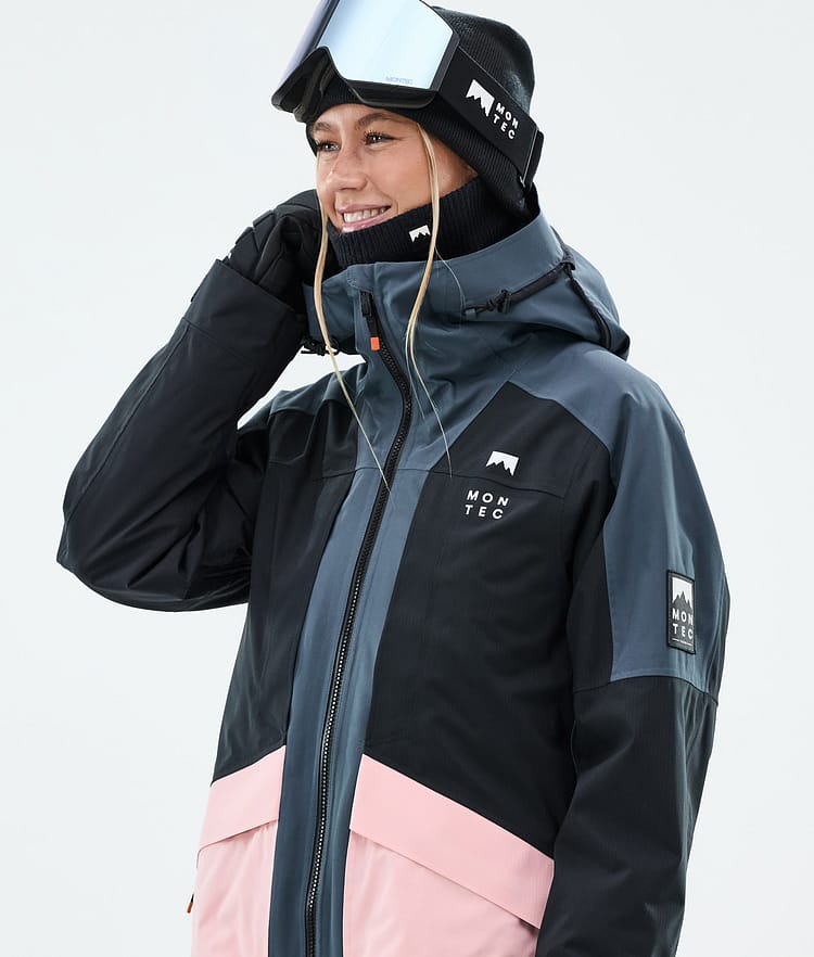 Montec Morpheus W Snowboardjakke Dame Metal Blue/Black/Soft Pink, Bilde 2 av 10
