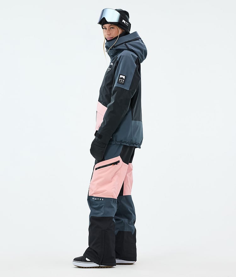 Montec Morpheus W Snowboardjakke Dame Metal Blue/Black/Soft Pink, Bilde 4 av 10