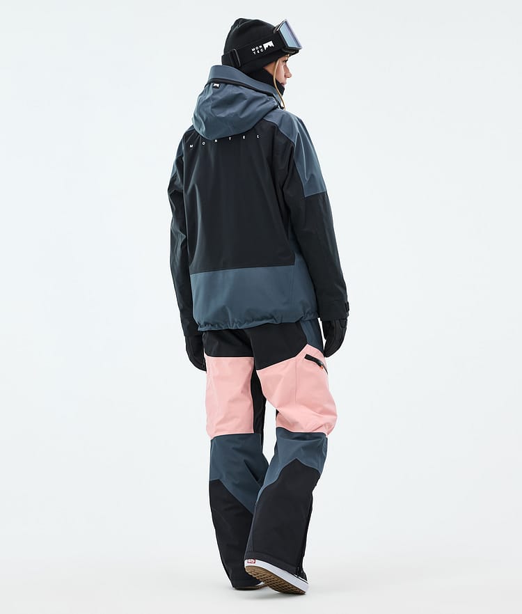 Montec Morpheus W Snowboardjakke Dame Metal Blue/Black/Soft Pink, Bilde 5 av 10