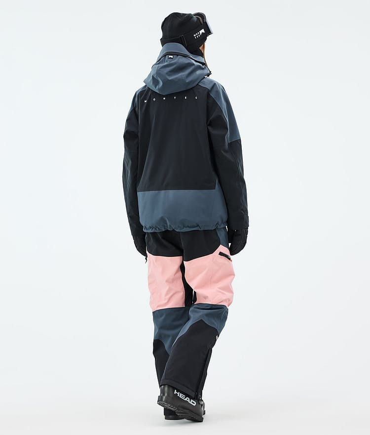 Montec Morpheus W Skijakke Dame Metal Blue/Black/Soft Pink, Bilde 5 av 10