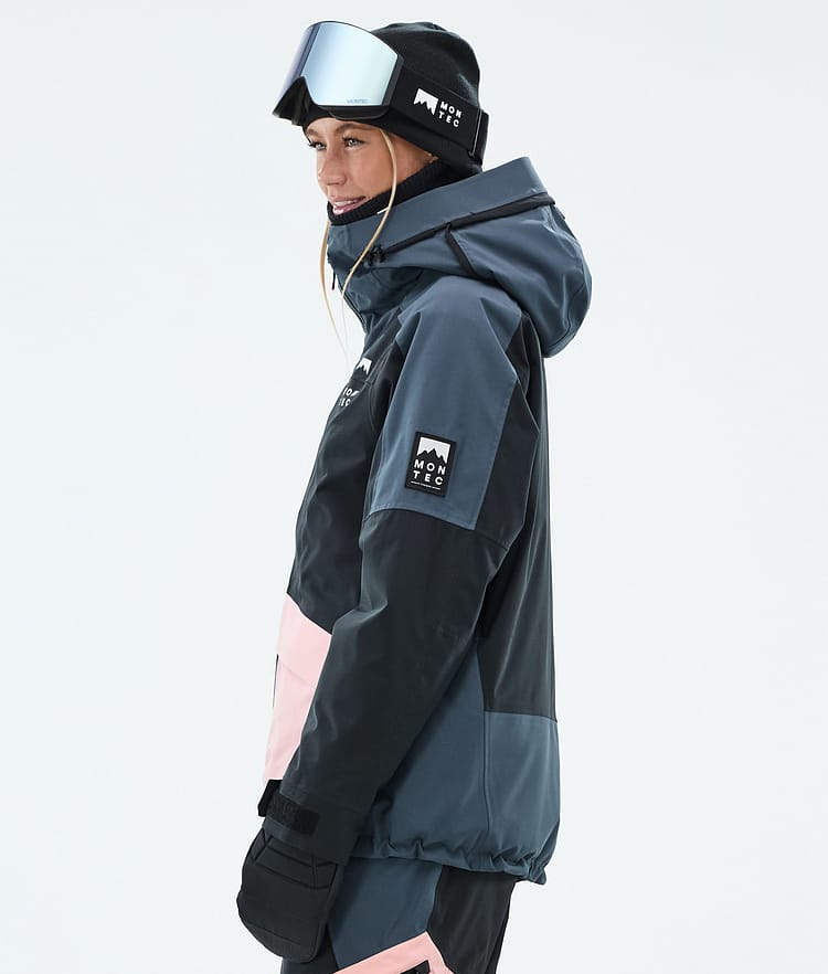 Montec Morpheus W Skijakke Dame Metal Blue/Black/Soft Pink, Bilde 6 av 10