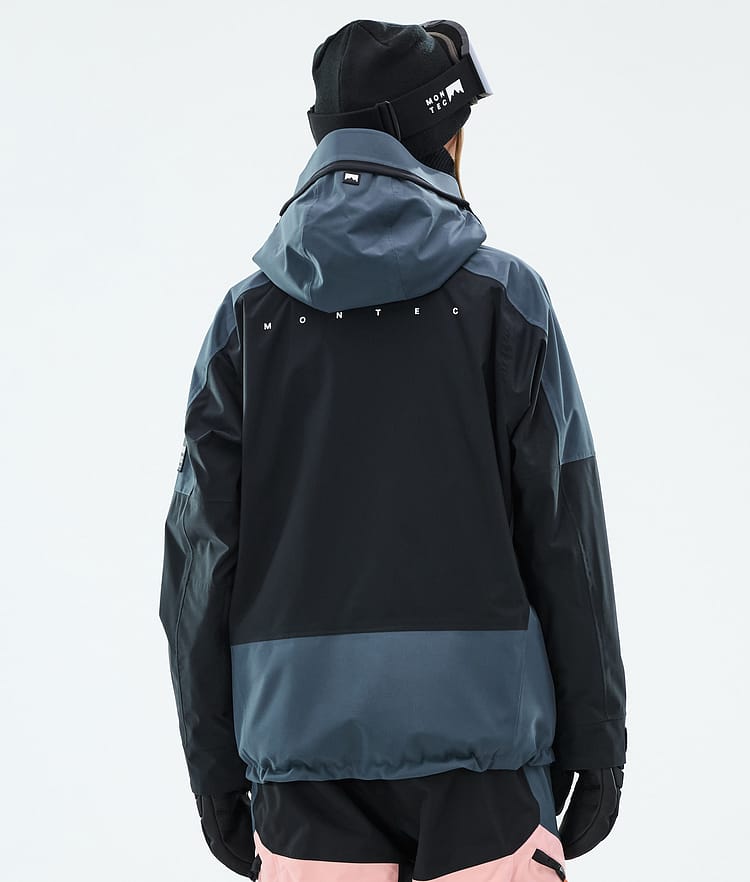 Montec Morpheus W Snowboardjakke Dame Metal Blue/Black/Soft Pink, Bilde 7 av 10
