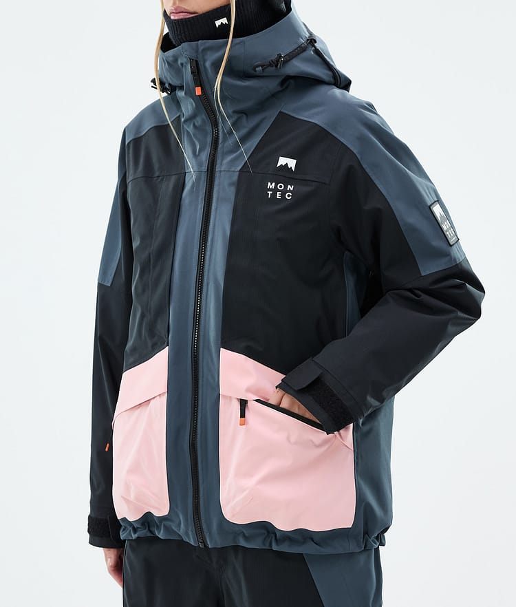 Montec Morpheus W Skijakke Dame Metal Blue/Black/Soft Pink, Bilde 8 av 10