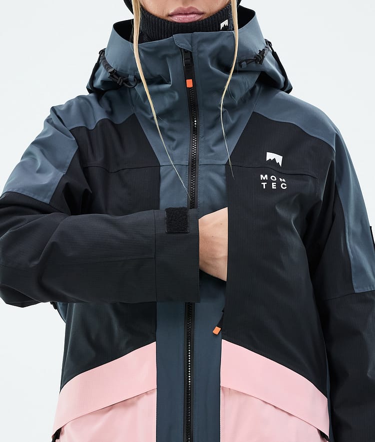 Montec Morpheus W Snowboardjakke Dame Metal Blue/Black/Soft Pink, Bilde 9 av 10