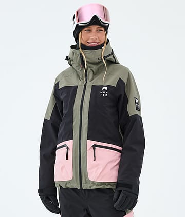 Montec Morpheus W Skijakke Greenish/Black/Soft Pink