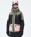 Montec Morpheus W Skijakke Dame Greenish/Black/Soft Pink