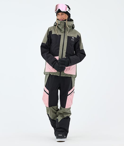 Montec Morpheus W Snowboardoutfit Greenish/Black/Soft Pink