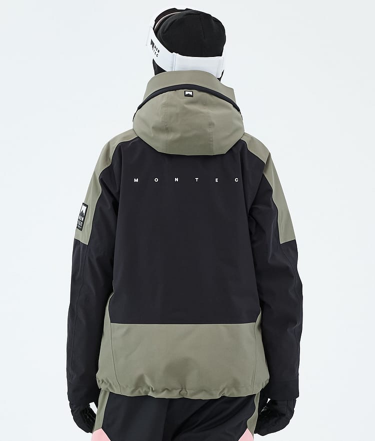 Montec Morpheus W Snowboardjakke Dame Greenish/Black/Soft Pink, Image 6 of 9