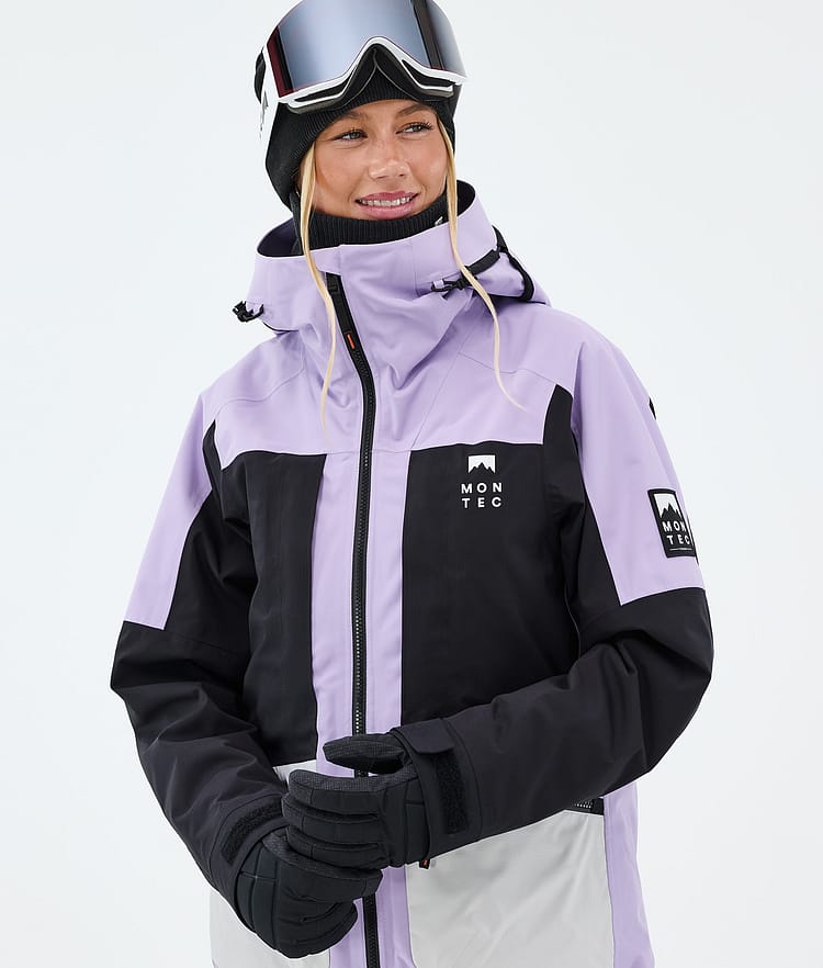 Montec Morpheus W Snowboardjakke Dame Faded Violet/Black/Light Grey, Image 4 of 9