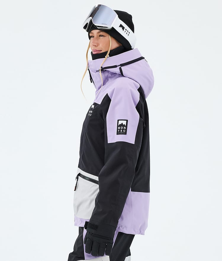 Montec Morpheus W Snowboardjakke Dame Faded Violet/Black/Light Grey, Image 5 of 9