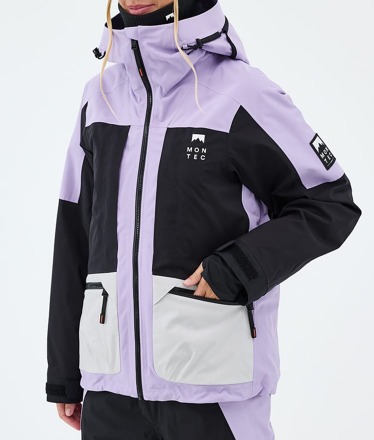Montec Morpheus W Snowboardjakke Dame Faded Violet/Black/Light Grey, Image 7 of 9