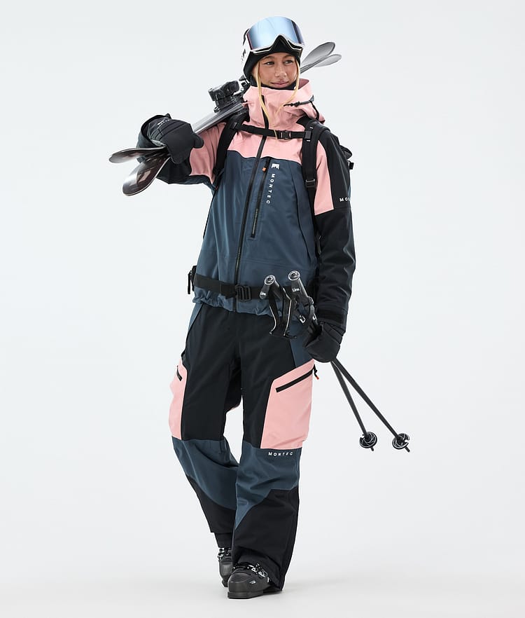 Montec Oracle W Skijakke Dame Soft Pink/Black/Metal Blue, Bilde 3 av 10