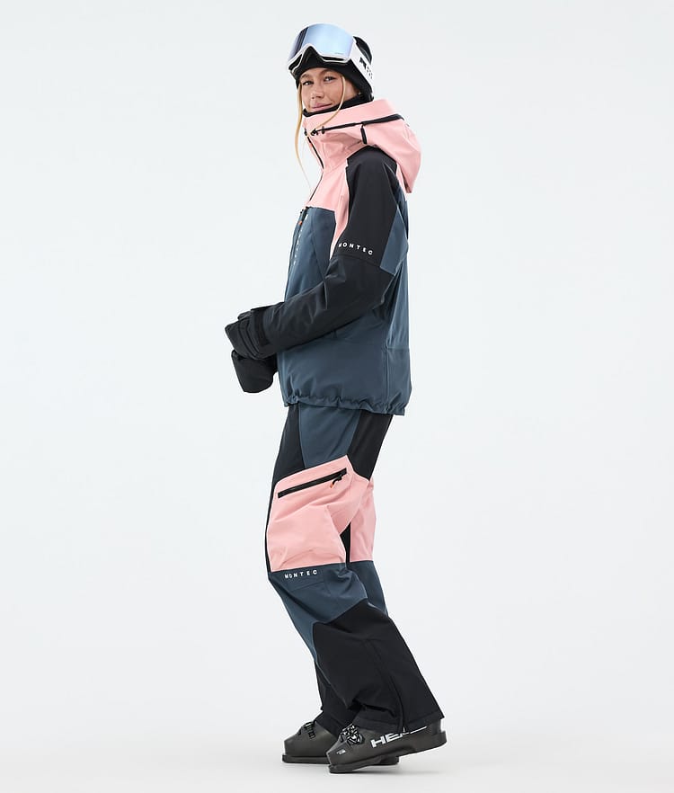Montec Oracle W Skijakke Dame Soft Pink/Black/Metal Blue, Bilde 4 av 10