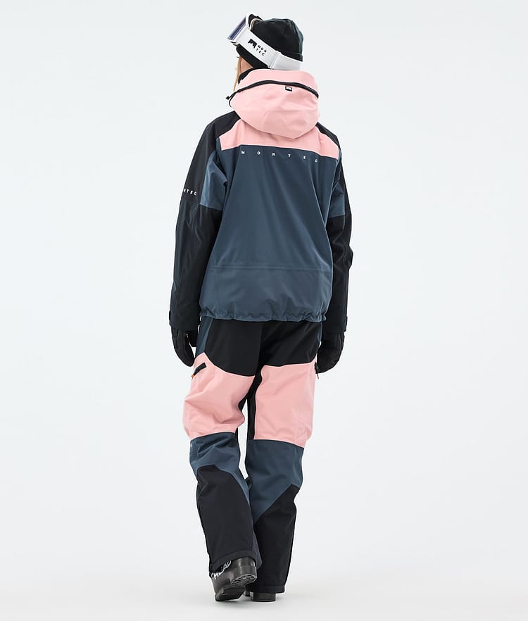 Montec Oracle W Skijakke Dame Soft Pink/Black/Metal Blue, Bilde 5 av 10