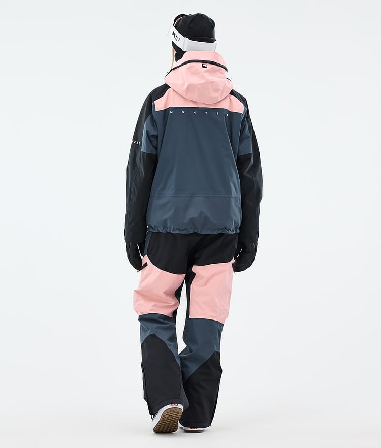 Montec Oracle W Snowboardjakke Dame Soft Pink/Black/Metal Blue, Bilde 5 av 10