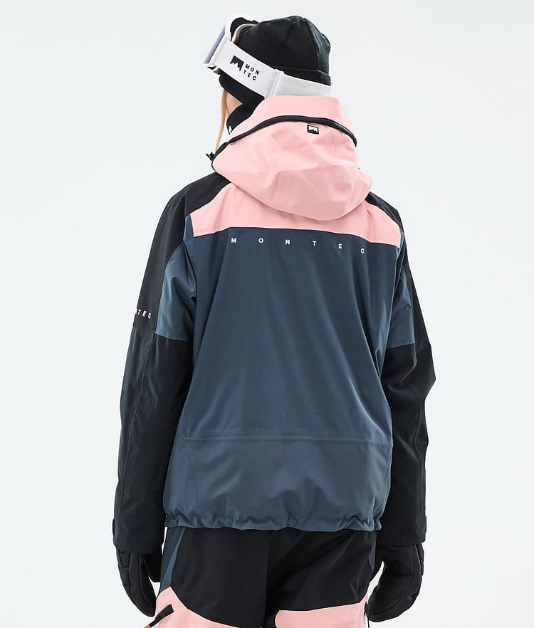 Montec Oracle W Skijakke Dame Soft Pink/Black/Metal Blue, Bilde 7 av 10