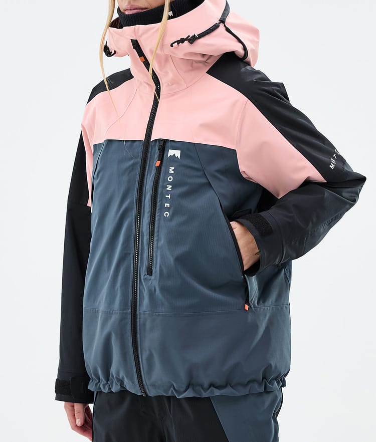 Montec Oracle W Skijakke Dame Soft Pink/Black/Metal Blue, Bilde 8 av 10