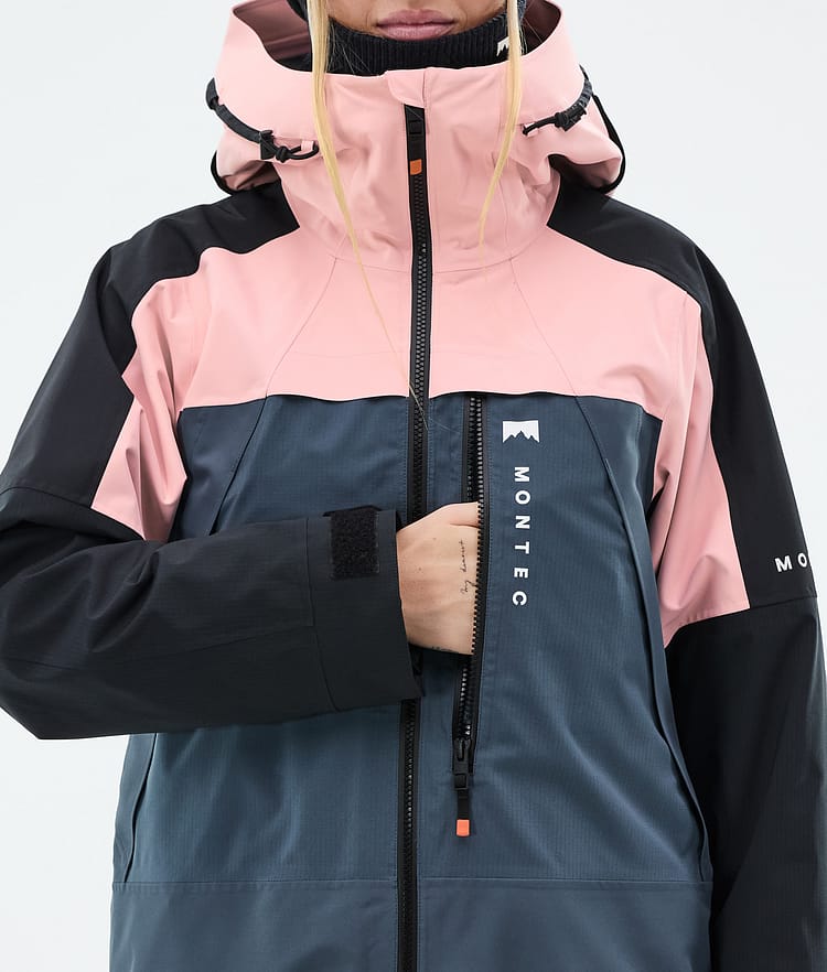 Montec Oracle W Skijakke Dame Soft Pink/Black/Metal Blue, Bilde 9 av 10