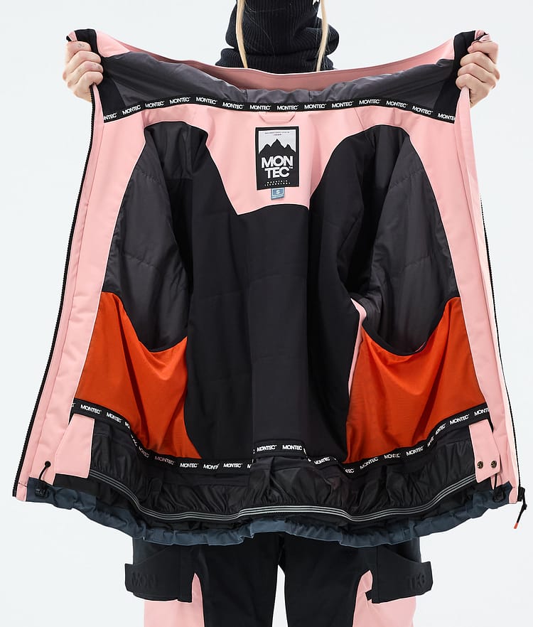 Montec Oracle W Skijakke Dame Soft Pink/Black/Metal Blue, Bilde 10 av 10