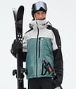 Montec Oracle W Skijakke Dame Light Grey/Black/Atlantic