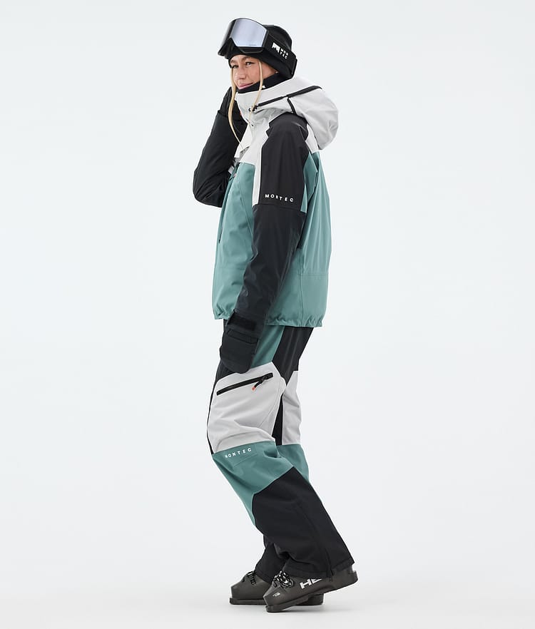 Montec Oracle W Skijakke Dame Light Grey/Black/Atlantic, Bilde 4 av 10
