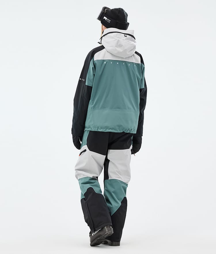 Montec Oracle W Skijakke Dame Light Grey/Black/Atlantic, Bilde 5 av 10