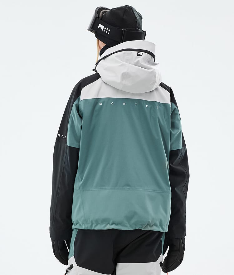 Montec Oracle W Skijakke Dame Light Grey/Black/Atlantic, Bilde 7 av 10