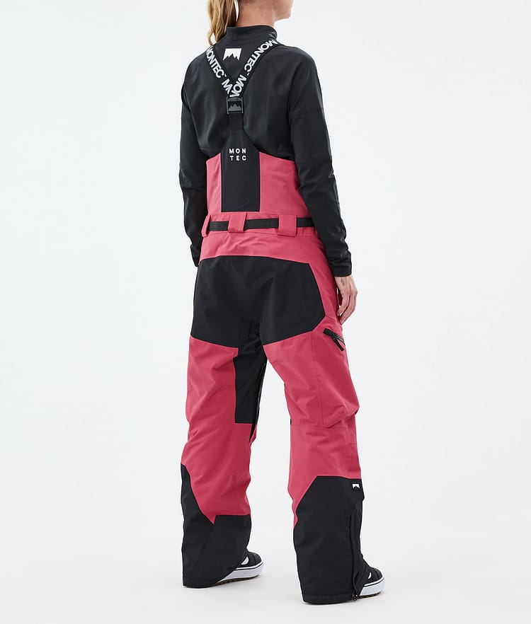 Montec Dozer W Snowboardbukse Dame Light Red/Black, Bilde 3 av 6