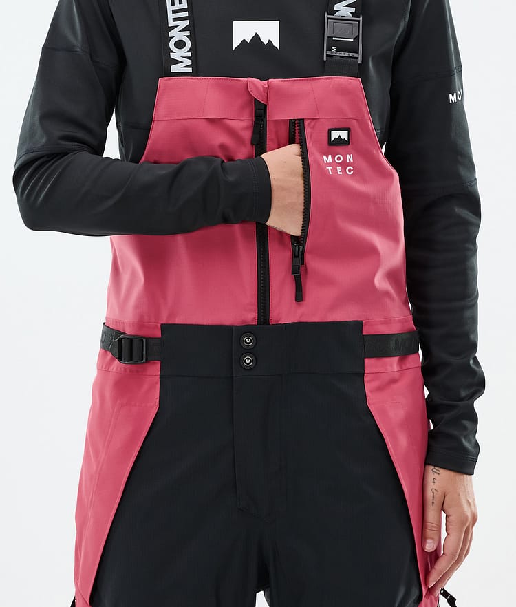Montec Dozer W Snowboardbukse Dame Light Red/Black, Bilde 5 av 6