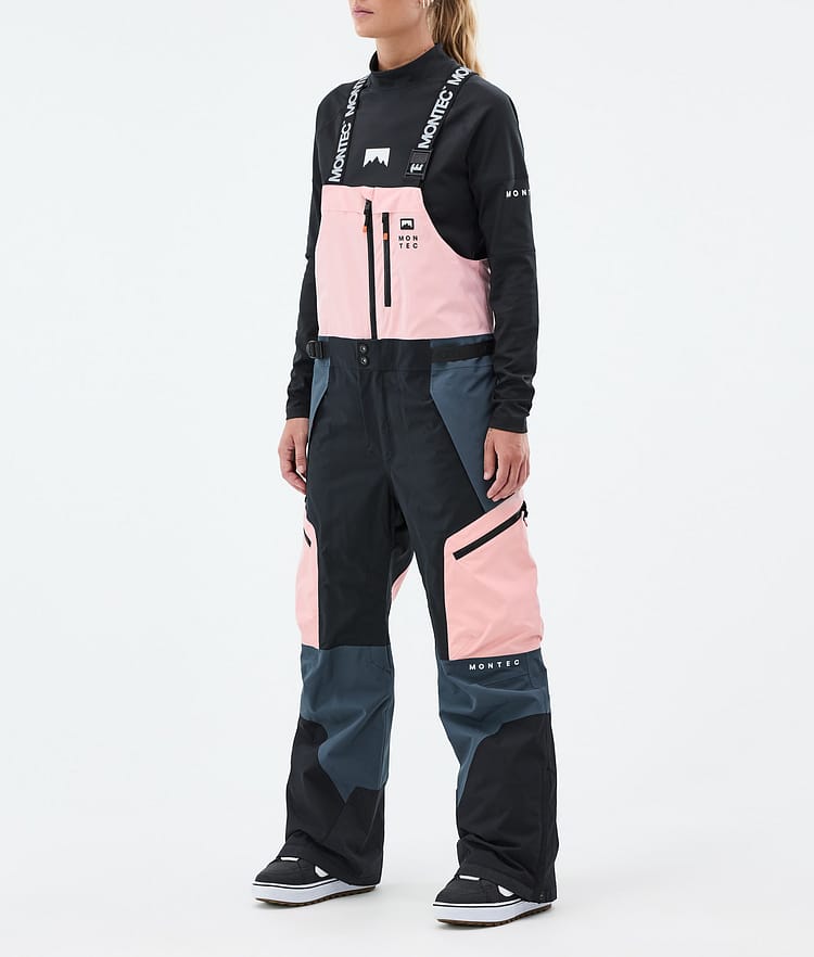 Montec Dozer W Snowboardbukse Dame Soft Pink/Black/Metal Blue, Bilde 1 av 6