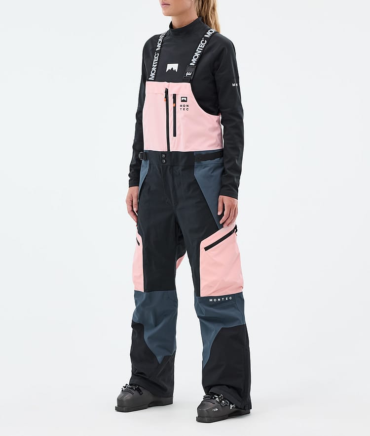Montec Dozer W Skibukse Dame Soft Pink/Black/Metal Blue, Bilde 1 av 6