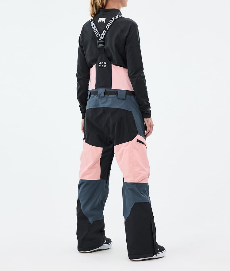 Montec Dozer W Snowboardbukse Dame Soft Pink/Black/Metal Blue, Bilde 3 av 6