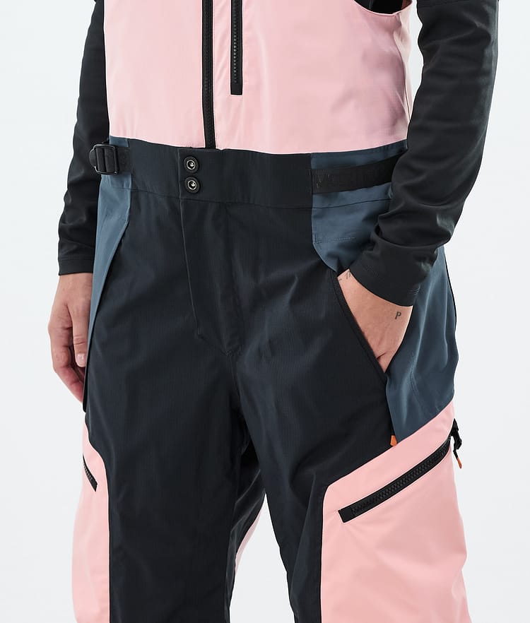 Montec Dozer W Snowboardbukse Dame Soft Pink/Black/Metal Blue, Bilde 4 av 6