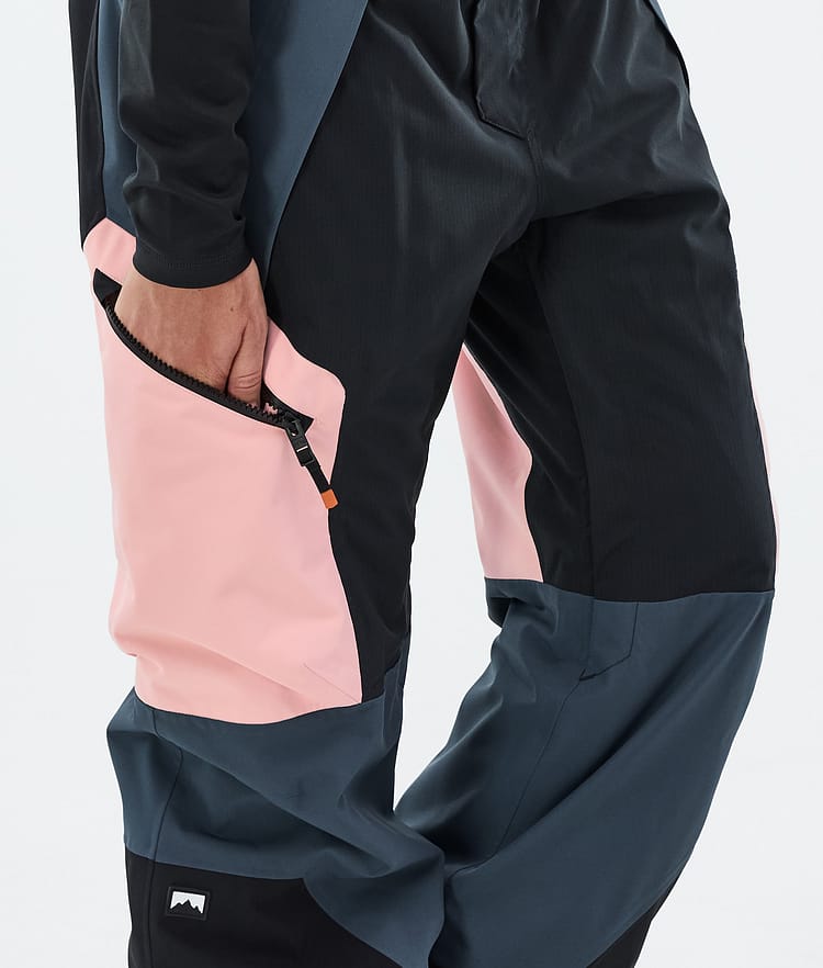 Montec Dozer W Snowboardbukse Dame Soft Pink/Black/Metal Blue, Bilde 6 av 6