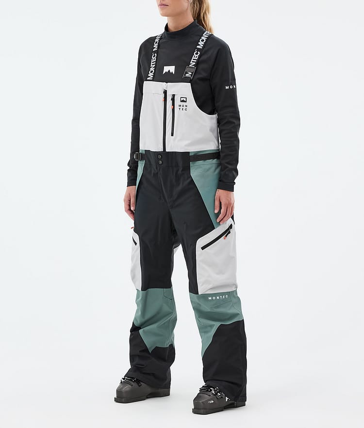 Montec Dozer W Skibukse Dame Light Grey/Black/Atlantic, Bilde 1 av 6
