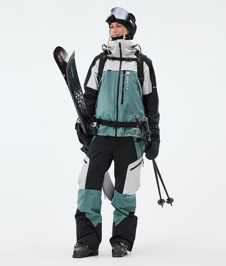 Montec Dozer W Skibukse Dame Light Grey/Black/Atlantic, Bilde 2 av 7