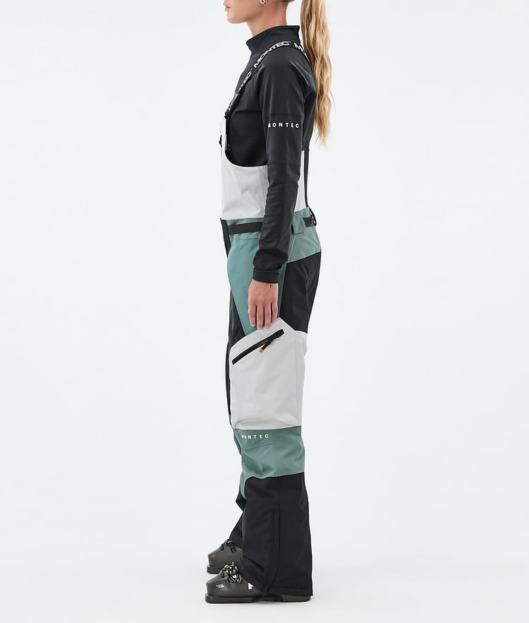 Montec Dozer W Skibukse Dame Light Grey/Black/Atlantic, Bilde 2 av 6