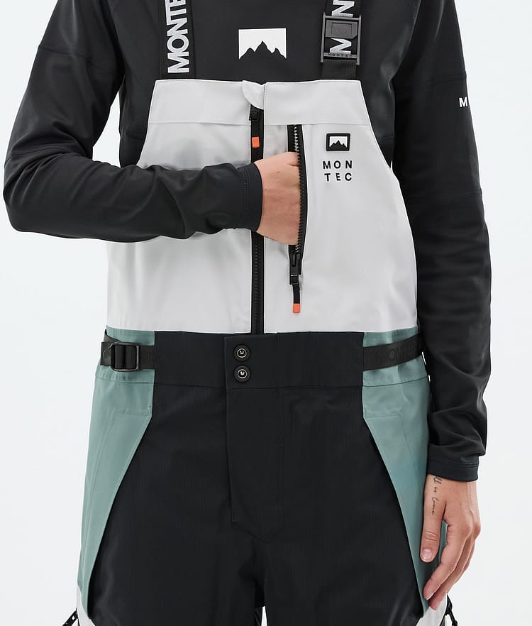 Montec Dozer W Skibukse Dame Light Grey/Black/Atlantic, Bilde 5 av 6