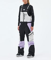 Montec Dozer W Snowboardbukse Dame Light Grey/Black/Faded Violet