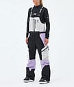 Montec Dozer W Snowboardbukse Dame Light Grey/Black/Faded Violet
