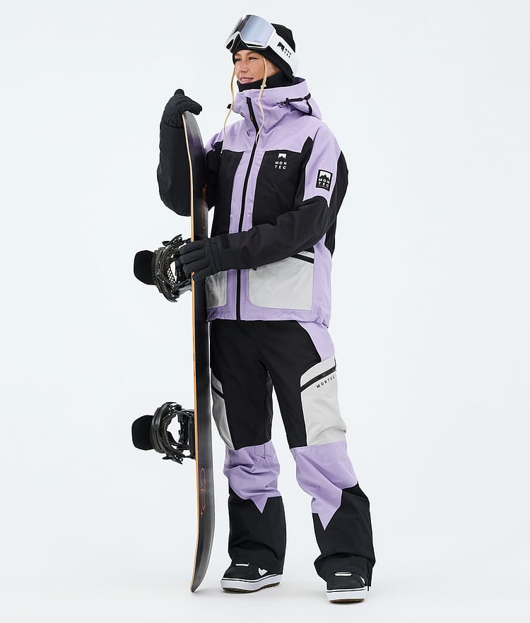 Montec Dozer W Snowboardbukse Dame Light Grey/Black/Faded Violet, Image 2 of 7
