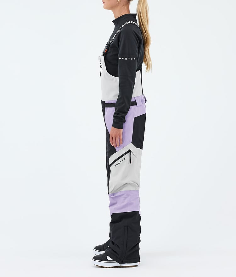 Montec Dozer W Snowboardbukse Dame Light Grey/Black/Faded Violet, Image 3 of 7