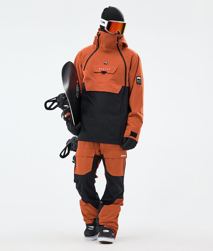 Montec Fawk Snowboardbukse Herre Burned Orange/Black, Bilde 2 av 7