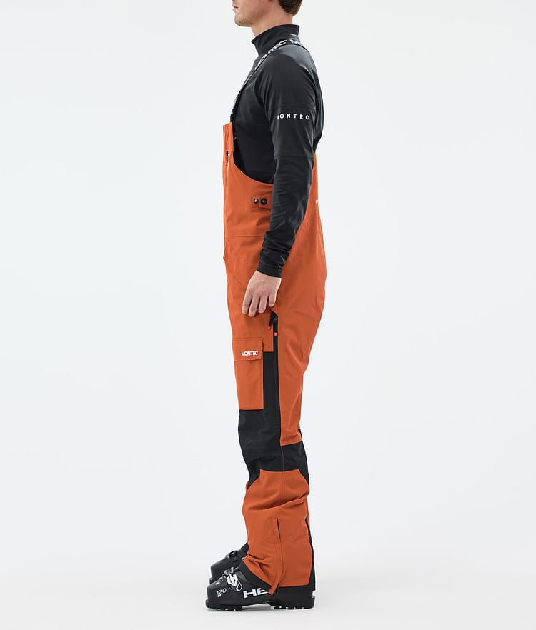Montec Fawk Skibukse Herre Burned Orange/Black, Bilde 2 av 6