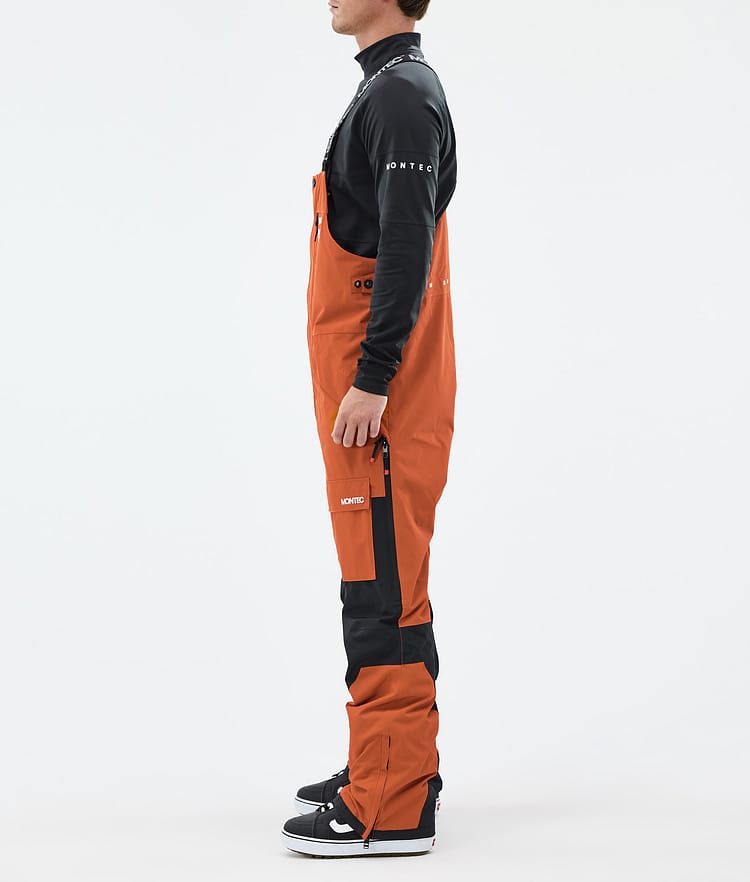 Montec Fawk Snowboardbukse Herre Burned Orange/Black, Bilde 2 av 6