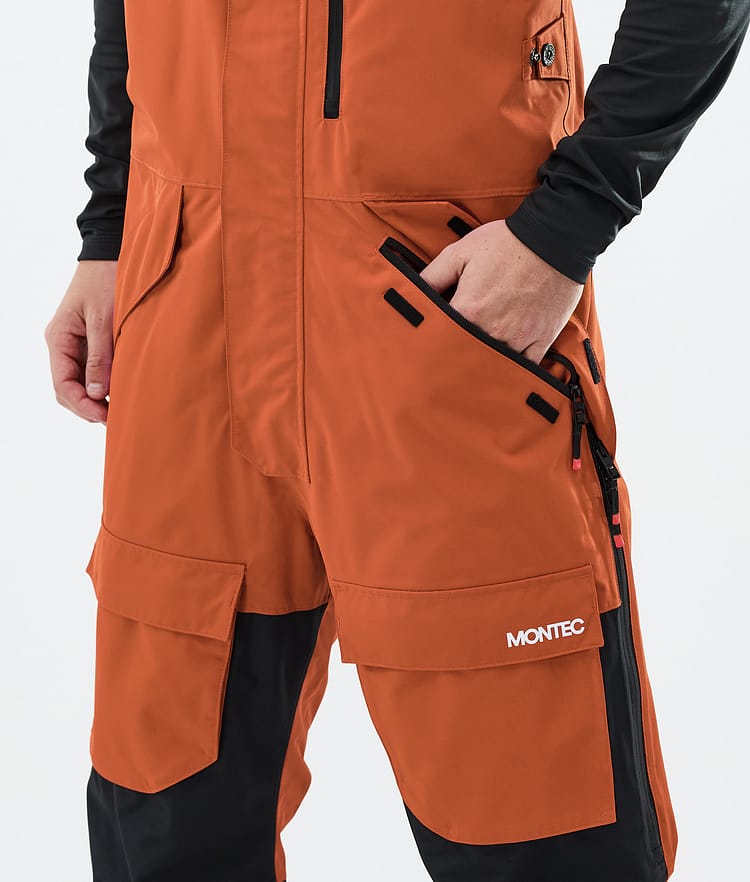 Montec Fawk Snowboardbukse Herre Burned Orange/Black, Bilde 4 av 6